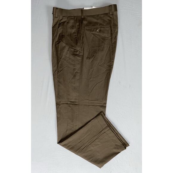 Ralph Lauren Wool-Cashmere Pleated/Cuffed Dress Pants, Slacks. Men's 34X33, Read - Picture 1 of 11